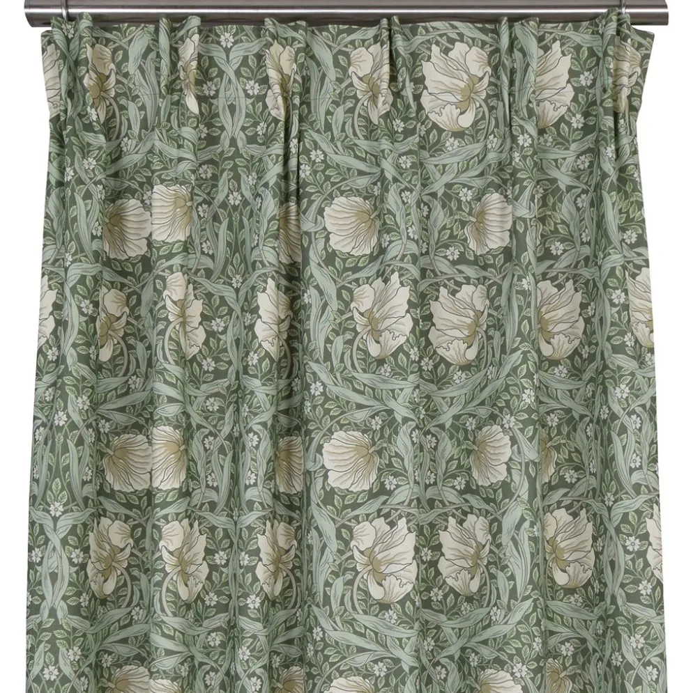 Grace grön gardiner - Klassisk blommig Arts and Crafts design