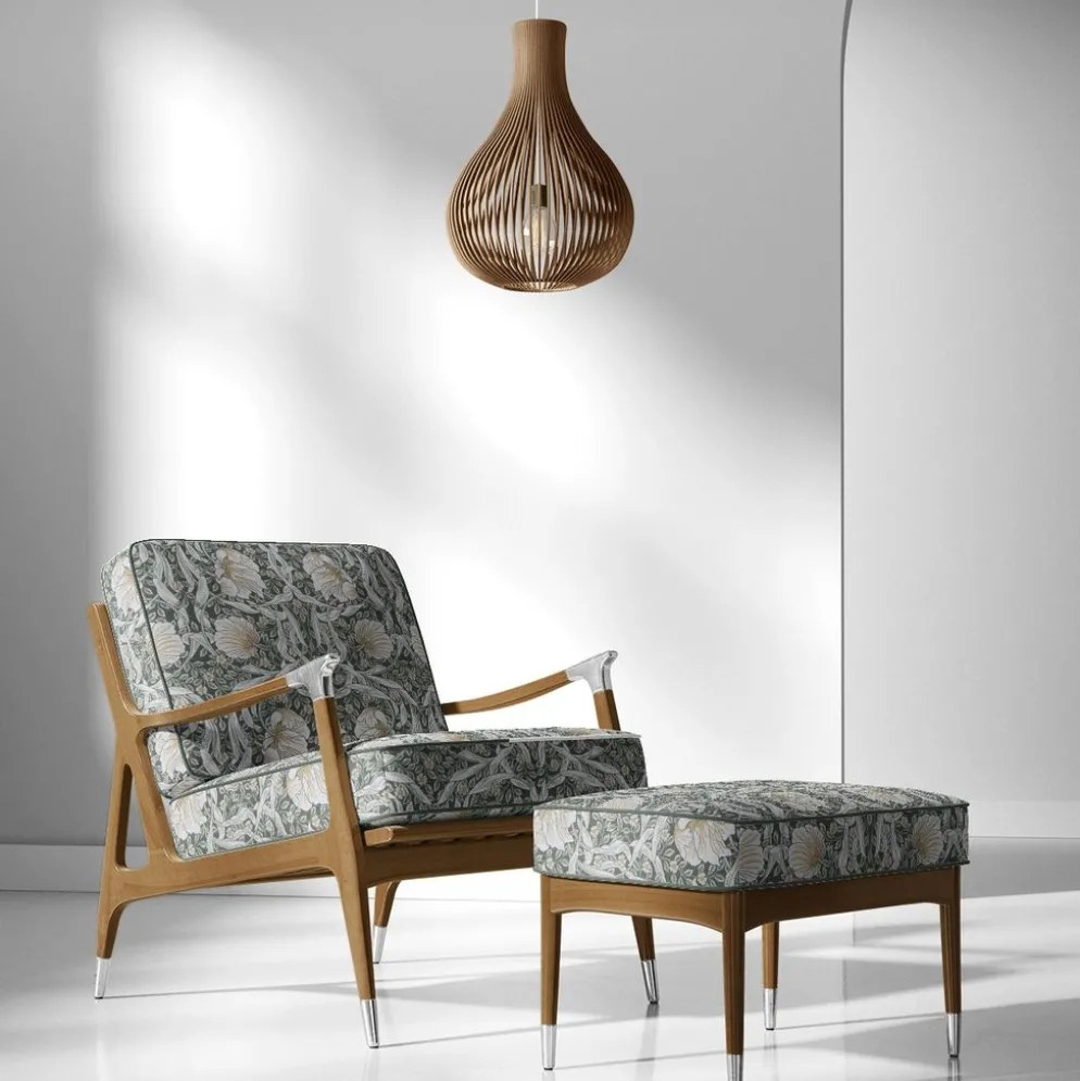 Grace grön gobeläng - Klassisk blommig Arts and Crafts design