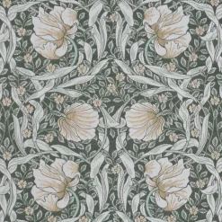 Grace grön gobeläng - Klassisk blommig Arts and Crafts design
