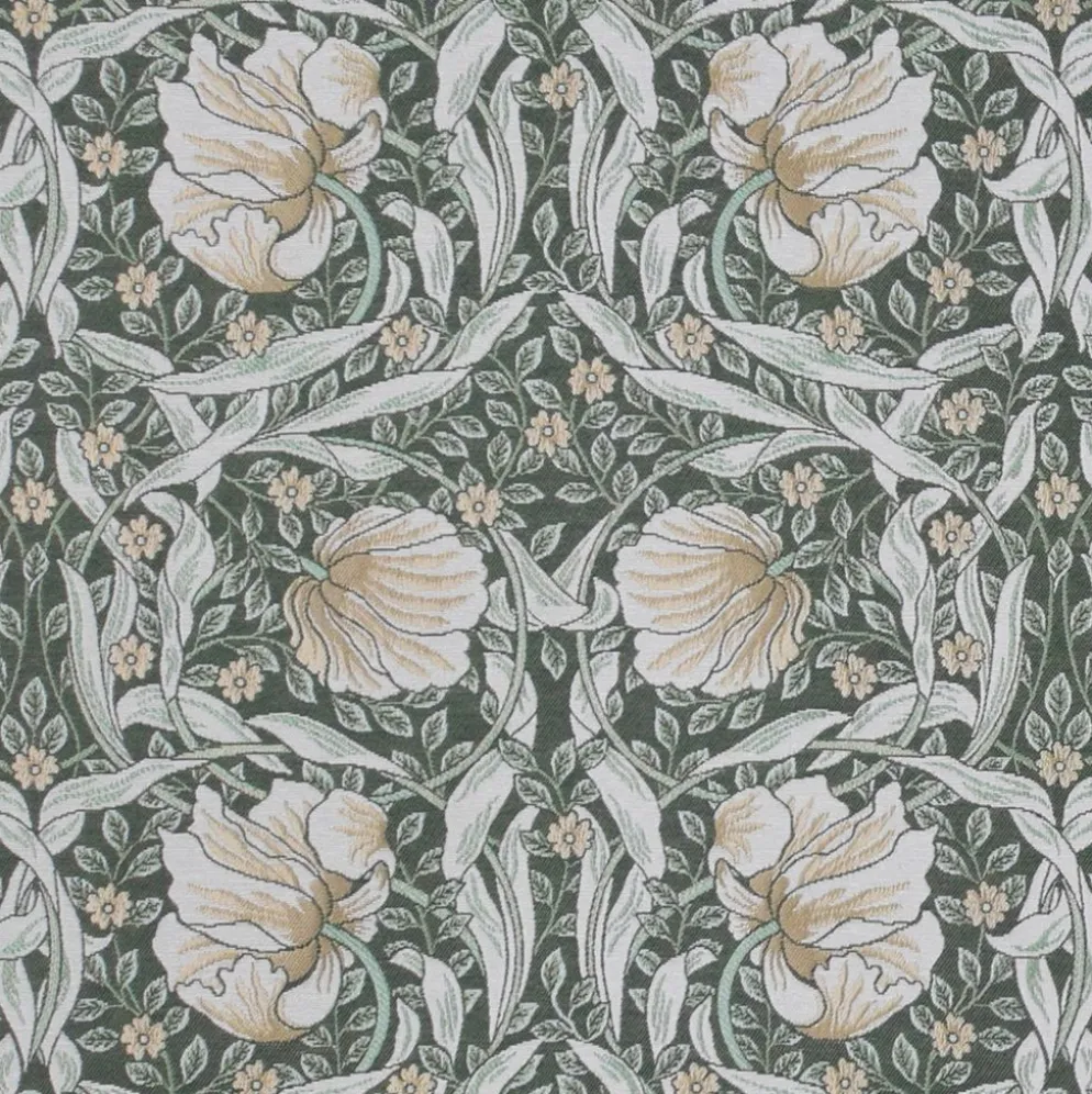 Grace grön gobeläng - Klassisk blommig Arts and Crafts design