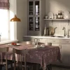 Grace röd bordsduk - Klassisk blommig Arts and Crafts design