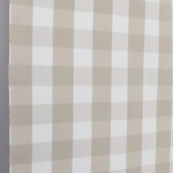 Gripsholm klassiskt beige och vit rutigt tyg