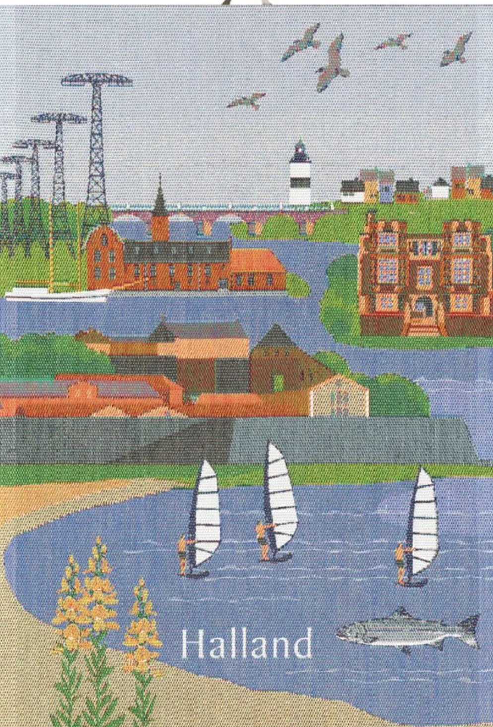 Halland landskap kökshandduk 35X50 - Ekelunds Linneväveri