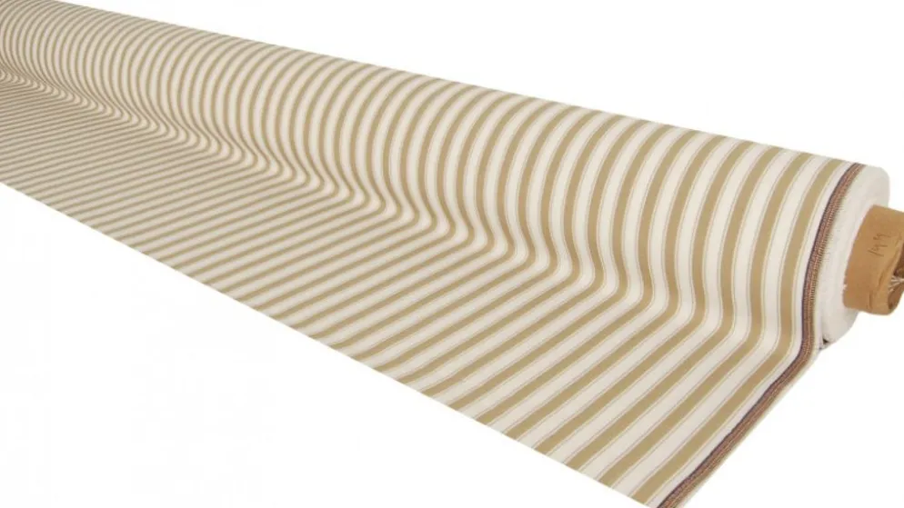 Harlow beige-vit randigt tyg
