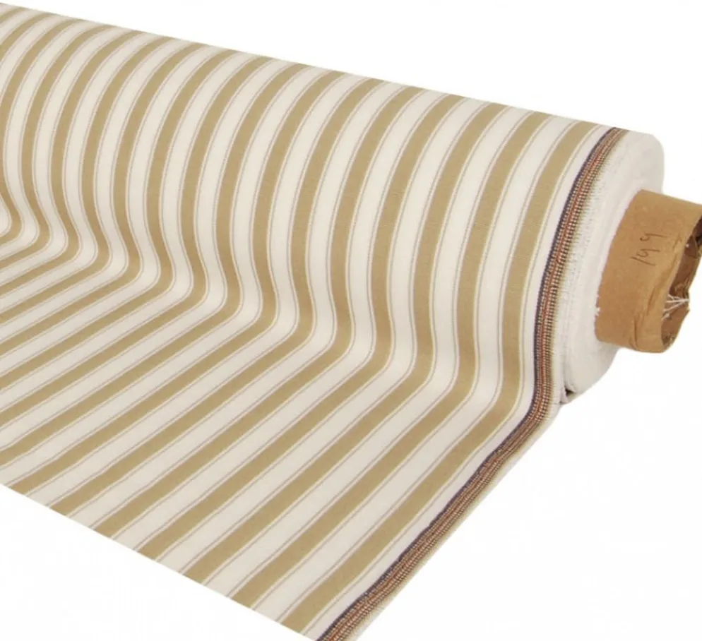 Harlow beige-vit randigt tyg