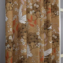 Hokkaido gardin – Japanskt mönster i varm bronsfärg