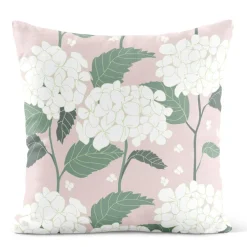 Hortensia rosa kuddfodral