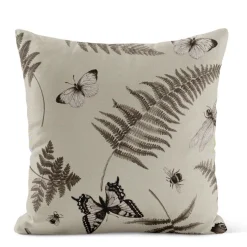 Humlan beige kuddfodral i linnelook