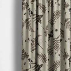 Humlan beige linnelook tyg