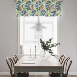 Husknuten blå gardinkappa metervara
