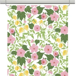Husknuten rosa panelgardiner