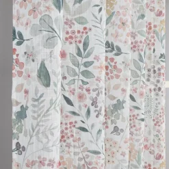 Ida persika öljettgardiner – tunna gardiner med blomstermönster