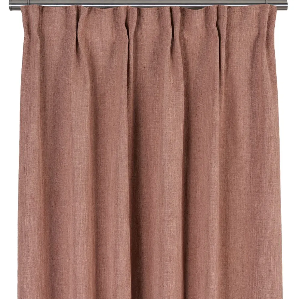James rosa gardiner – Modern linne-look med lyxigt fall