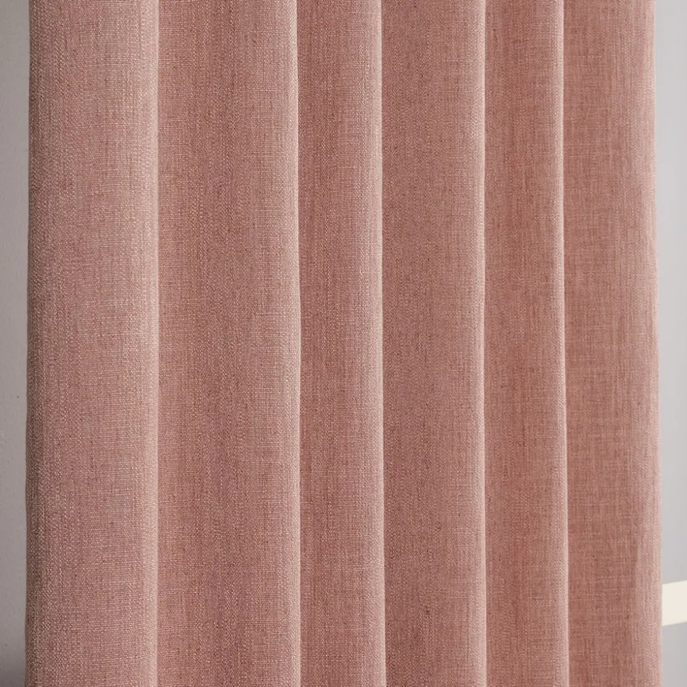 James rosa gardiner – Modern linne-look med lyxigt fall