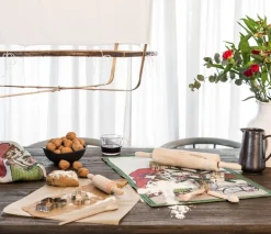 Julfest kökshandduk 40X60 - Ekelunds Linneväveri