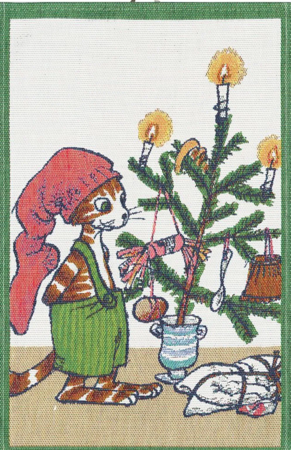 Julfest kökshandduk 40X60 - Ekelunds Linneväveri