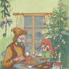 Julpyssel kökshandduk 40X60 - Ekelunds Linneväveri