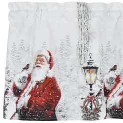 Julstämning gardinkappa metervara med klassiskt tomtemotiv