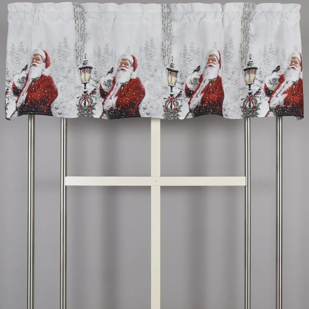 Julstämning gardinkappa metervara med klassiskt tomtemotiv