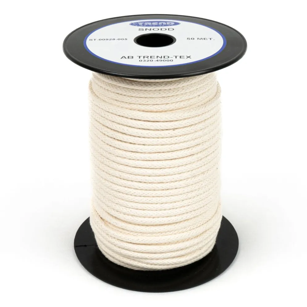 Keder / Snodd 5 mm – Oblekt | För sömnkanter till möbler, bil & båt