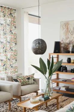 Körsbärsträdgården beige tyg - Almedahls