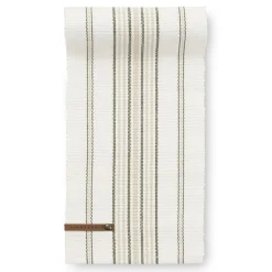 Linara beige löpare 17x120 cm – Randig bordslöpare