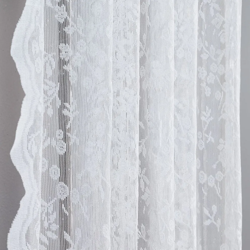 Lize offwhite romantiska spetsgardiner