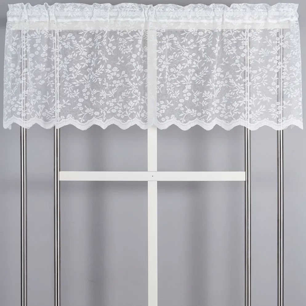 Lize offwhite spets kappmetervara 50 cm – romantisk gardinkappa