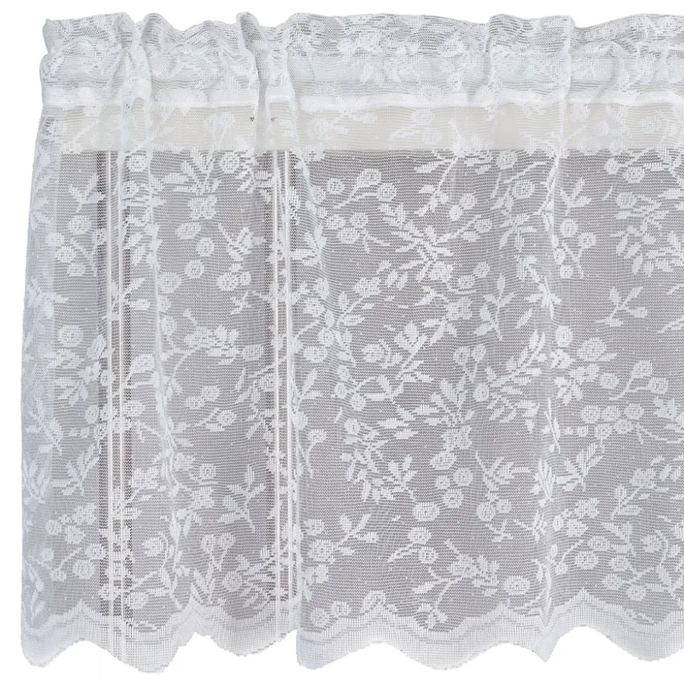 Lize offwhite spets kappmetervara 50 cm – romantisk gardinkappa