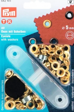 Öljetter 5mm guld
