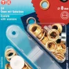 Öljetter 8mm guld