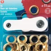 Öljetter 11mm guld