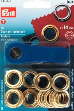 Öljetter 14mm guld