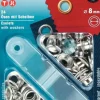 Öljetter 8mm silver