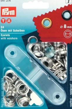Öljetter 8mm silver