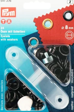 Öljetter 8mm svart