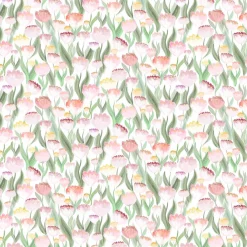 Ljuvligt rosa – blommigt tyg i mjuka rosa och gula toner