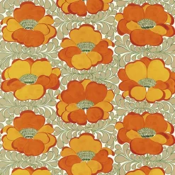 Love orange-beige tyg