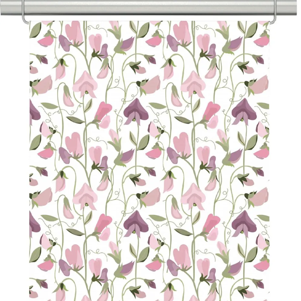 Luktärt rosa panelgardiner