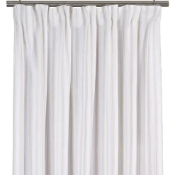 Madicken beige randiga gardiner