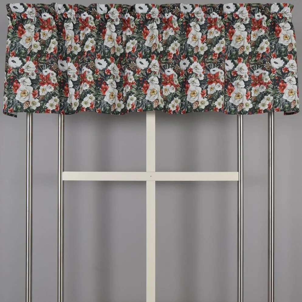 Maud Gardinkappa på Metervara – Julmotiv, Blommor och Kottar