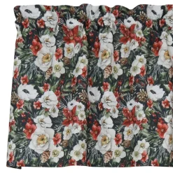 Maud Gardinkappa på Metervara – Julmotiv, Blommor och Kottar