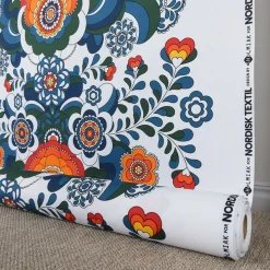 Maxi kurbits petrol-orange tyg
