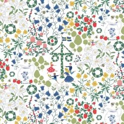 Midsommardans vit tygkasse
