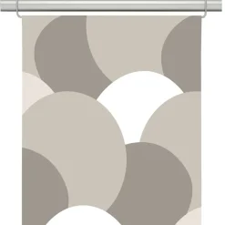 Månväven beige panelgardiner
