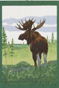 Moose kökshandduk 35X50 - Ekelunds Linneväveri