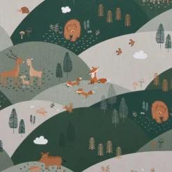 Mountain forest animals tyg