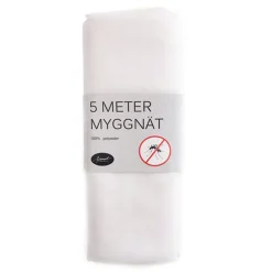 Myggnät vit 5m