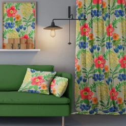 Ängsdröm beige-multi gardiner