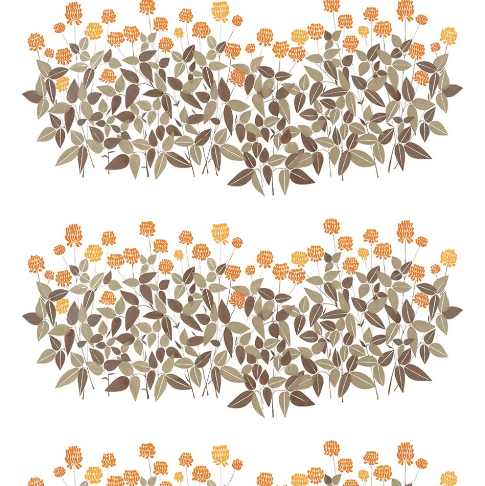 Ängsmark orange tyg